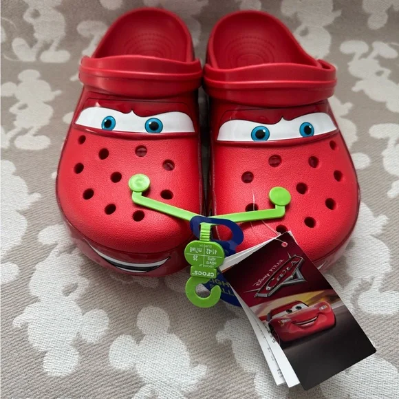 CROCS | Shoes | Crocs Red Cars Character Clogs | Poshmark display picture 2